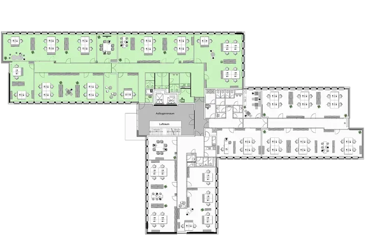 THE FLEX, FIVE 1. OG, Mietflächen